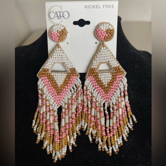 Chic Beaded Fringe Earrings, Western or Boho perfect for any occasion - Picture 1 of 5